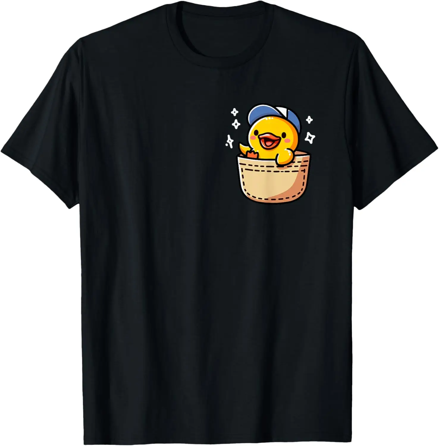 Duck In Pocket Graphic Tee Funny Cute Duck Lover In A Pocket T-Shirt