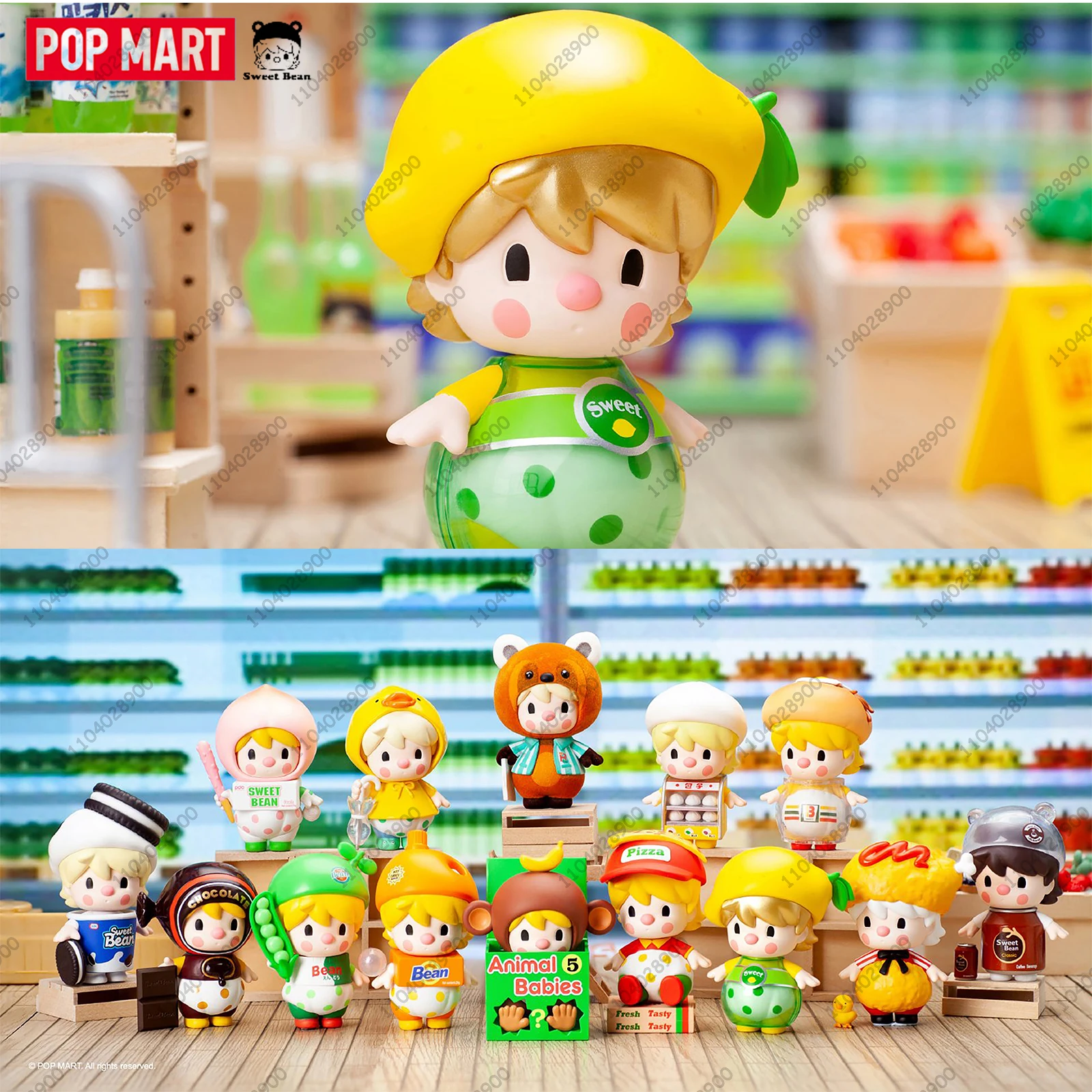

POP MART Sweet Bean супермаркет серии коробка-сюрприз Mystery Box Guess Bag игрушка милая экшн-фигурка настольные украшения коллекция