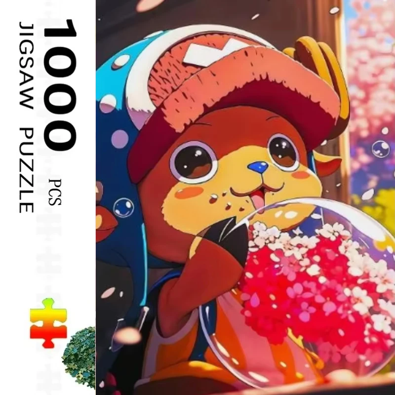 500/1000/1200/2000 PCS Puzzle for Anime One Piece Jigsaw Puzzles for Challenging Family Activity Games Party Birthday Gift