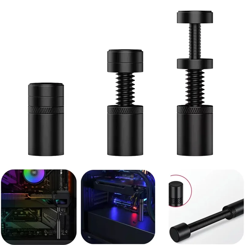 Graphics Card GPU Holder Adjustable Telescopic Rotary Screw Aluminum Alloy Support Vertical GPU Bracket Video Card Anti Bending