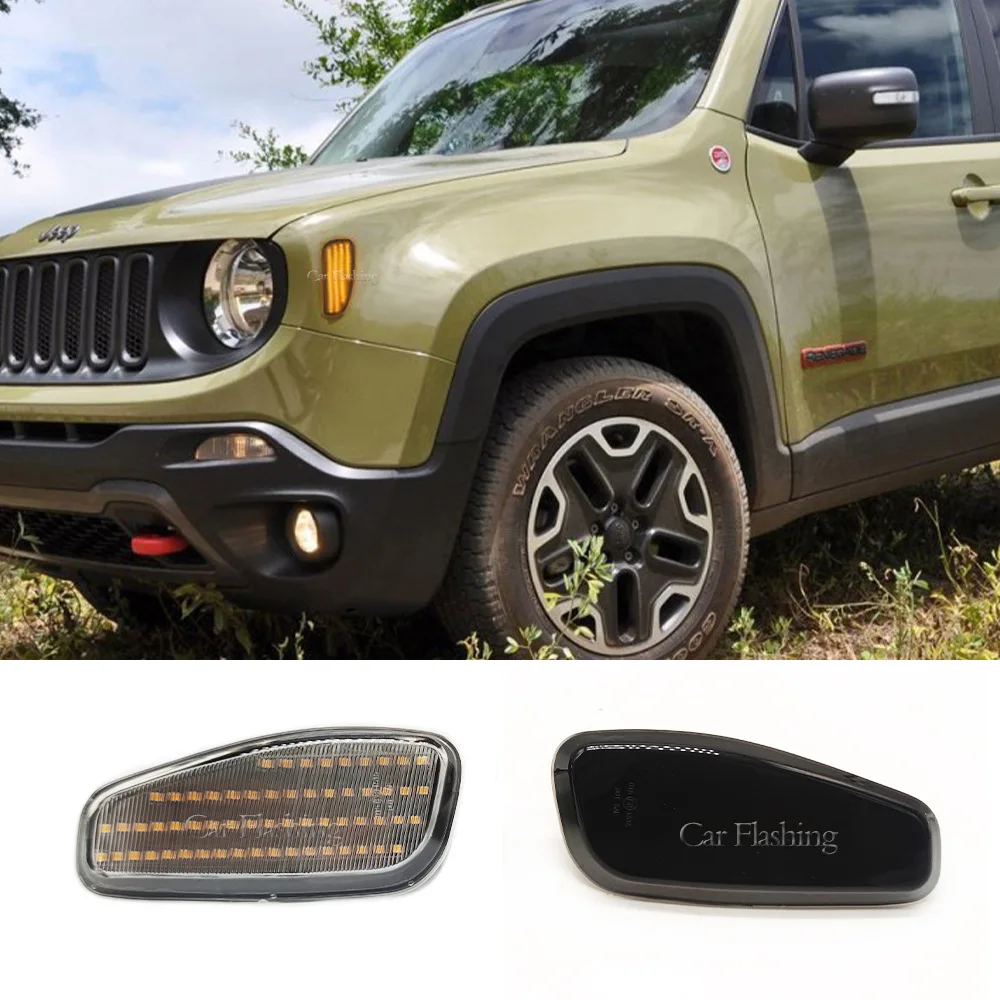 For Jeep 15-23 models of GAC FCA Freedom Knight with leaf panel lights, fender lights, turn signal lights, LED side lights