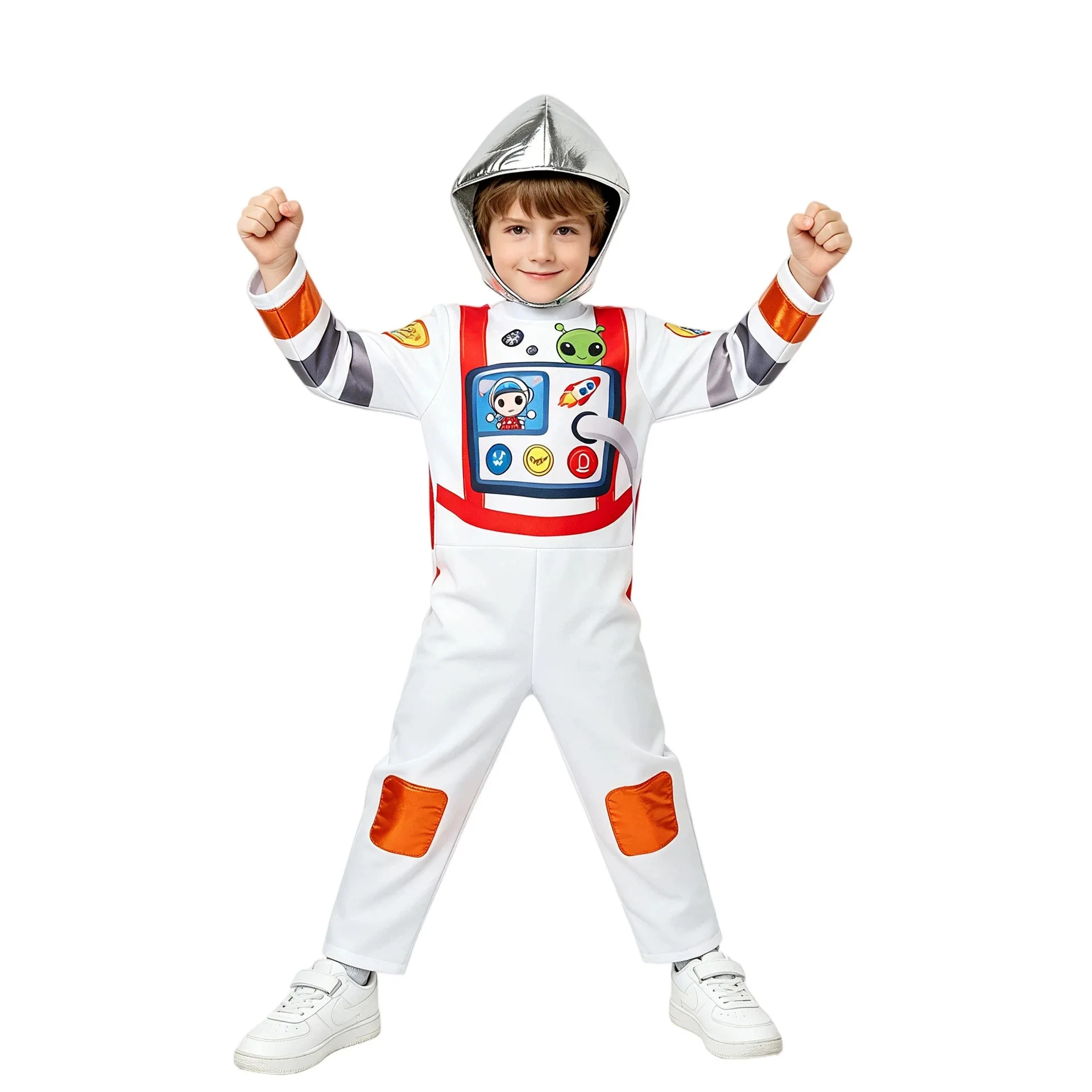 Boys Girls Astronaut Space Theme Hat Jumpsuit Set