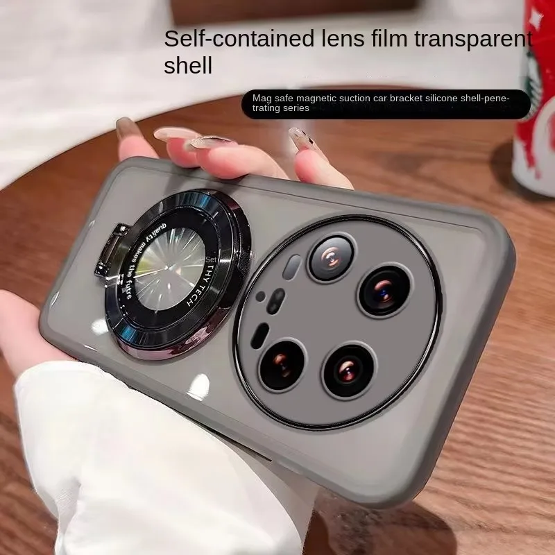 

Transparent Ring Magnetic For Xiaomi Mi 15 Ultra Case Soft Lens Protective Back Cover Case For Xiaomi Mi 15 14T Pro Ultra Shell