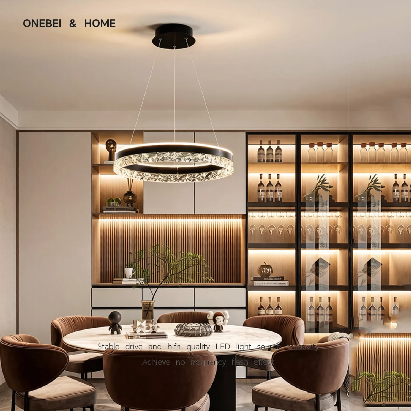 

Modern LED Chandelier For Living Room Dining Room Bedroom Study Ring Ceiling Pendant Lamp Lustre Room Decorative Lighting Lamp