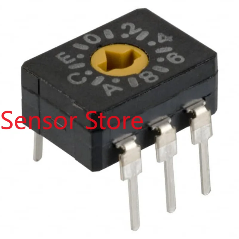 10PCS Sealed Rotary Encoder 16 Position Switch 6-pin Direct Insertion 3To 3Pin Positions A6C-16R