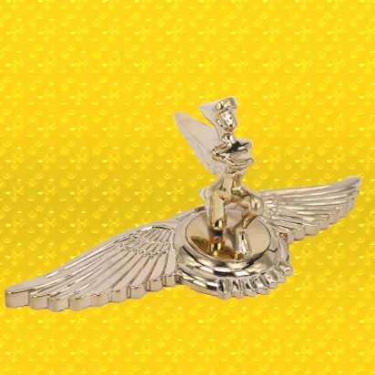 

Golden Metal Nymph Wing Goddess Eagle Car Hood Ornament Emblems Badge Sticker