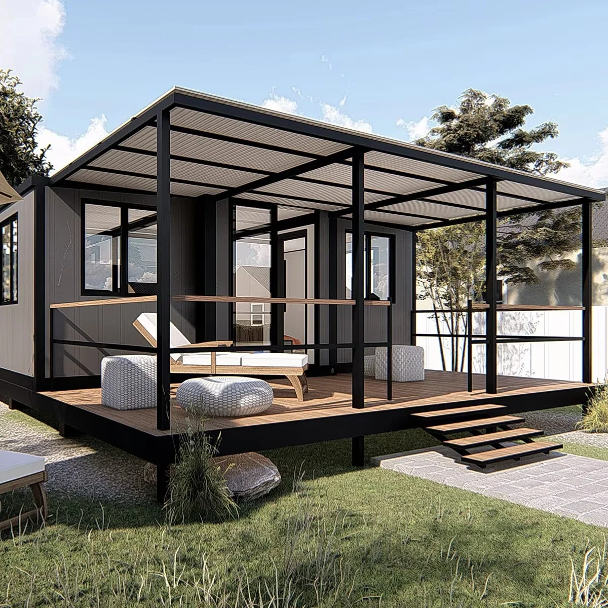 Oem Low Price Australia Standard 20ft 40ft Luxury Prefabricated Expandable Container House With 2 Bedroom And Full Bathroom