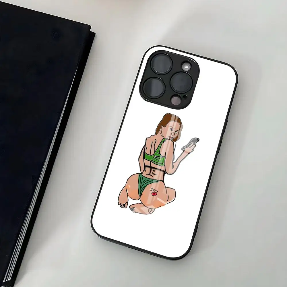 مثير لانا Rhoades جراب هاتف آيفون 16 15 13 الرجال 12 14 11 برو ماكس Mini X Xr Xs 8 7 Puls 6 2024 غطاء زجاجي