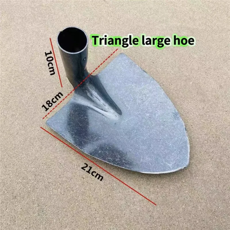 Heavy Duty Full Steel Triangular Hoe Portable Multi-Functional Garden Weeding Farming Landscaping Soil Cultivation Digging Tool