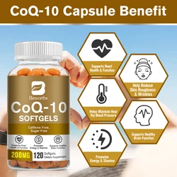 Капсулы BEWORTHS Coenzyme Q10 CoQ10 для здоровья сердца и сердечно-сосудистой системы улучшения функции Myocardial Красота и уход за кожей