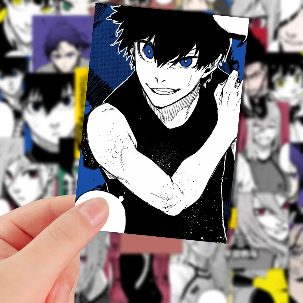 64pcs Anime BLUE LOCK Original painting style  DIY Decoration Waterproof Cup Sticker Cell Phone Tablet  Stickers