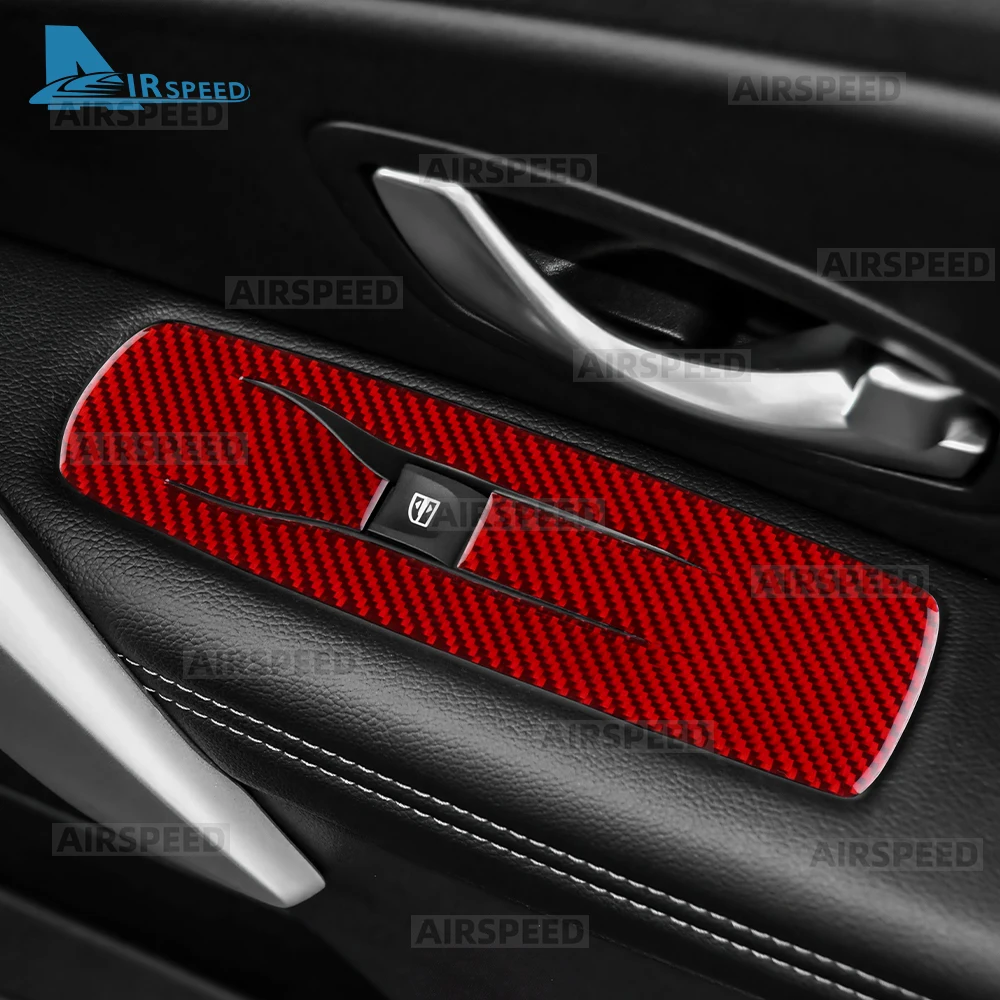 Real Soft Carbon Fiber Sticker For Renault Fluence 2009 2010 2011 2012 2013 2014 LHD Car Window Lift Button Frame Accessories - Image 3