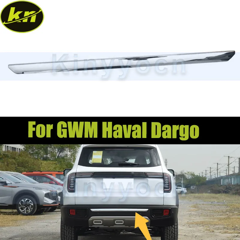 Chrome Rear Bumper Lower Trim For GWM Haval Dargo Rear Bumper Lower Trim Bezel