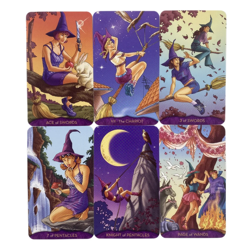 Teen Witch Tarot Cards A 78 Deck Oracle English Visions Divination Edition Borad Playing Games