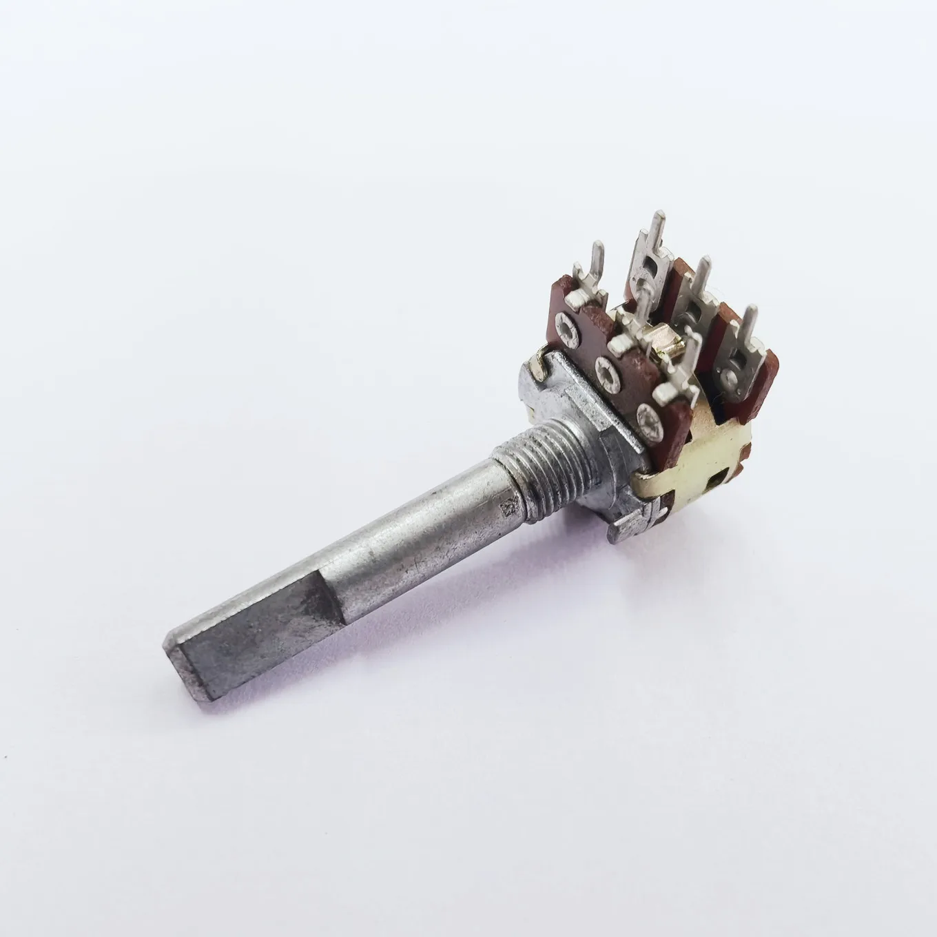 Original New 100% dual A50K C100K stepper sound amplifier volume potentiometer handle length 35MM 6pin (SWITCH) - Image 3
