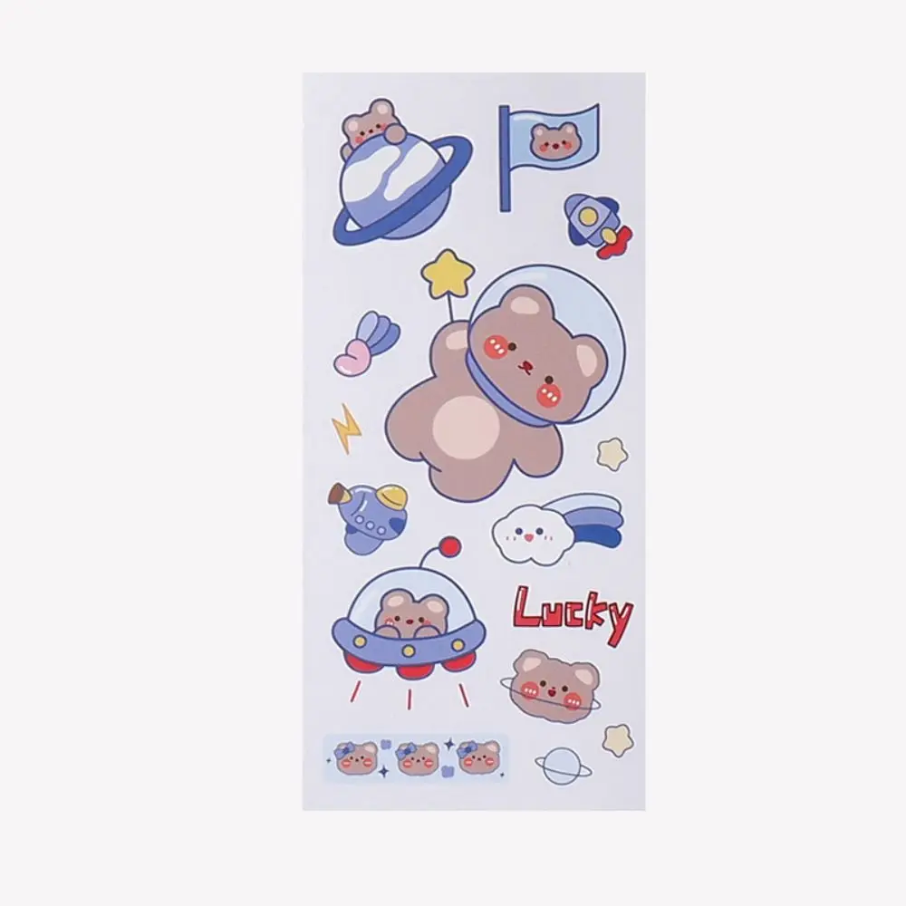New Waterproof PVC Stickers DIY Transparent Cartoon Stickers Scrapbook Decor Mug Decorative Decals Water Bottle Decor Boys