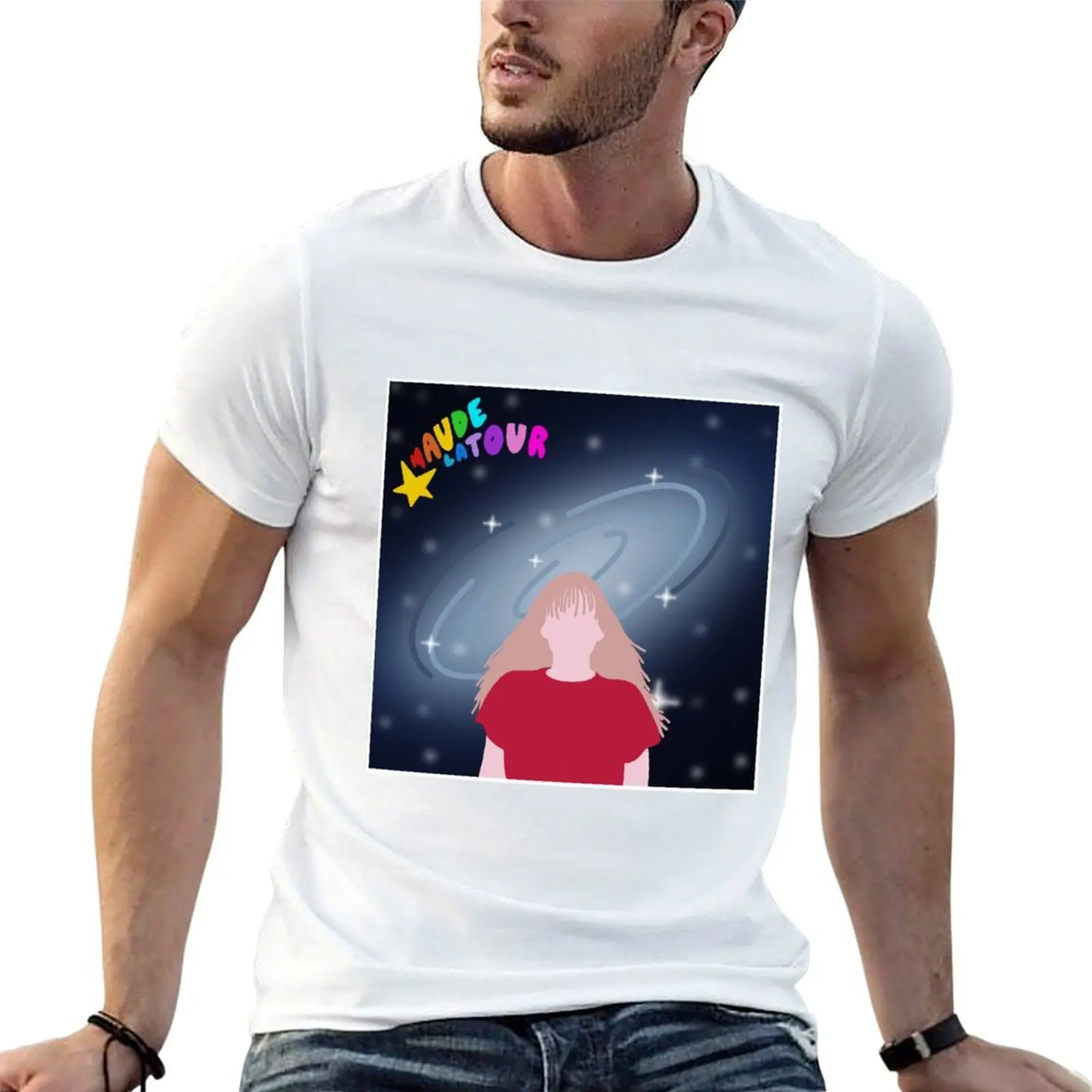 Camiseta con portada del álbum Starsick de Maude Latour, camiseta de algodón 100%, camisetas 100% de algodón para hombre, camiseta divertida de algodón