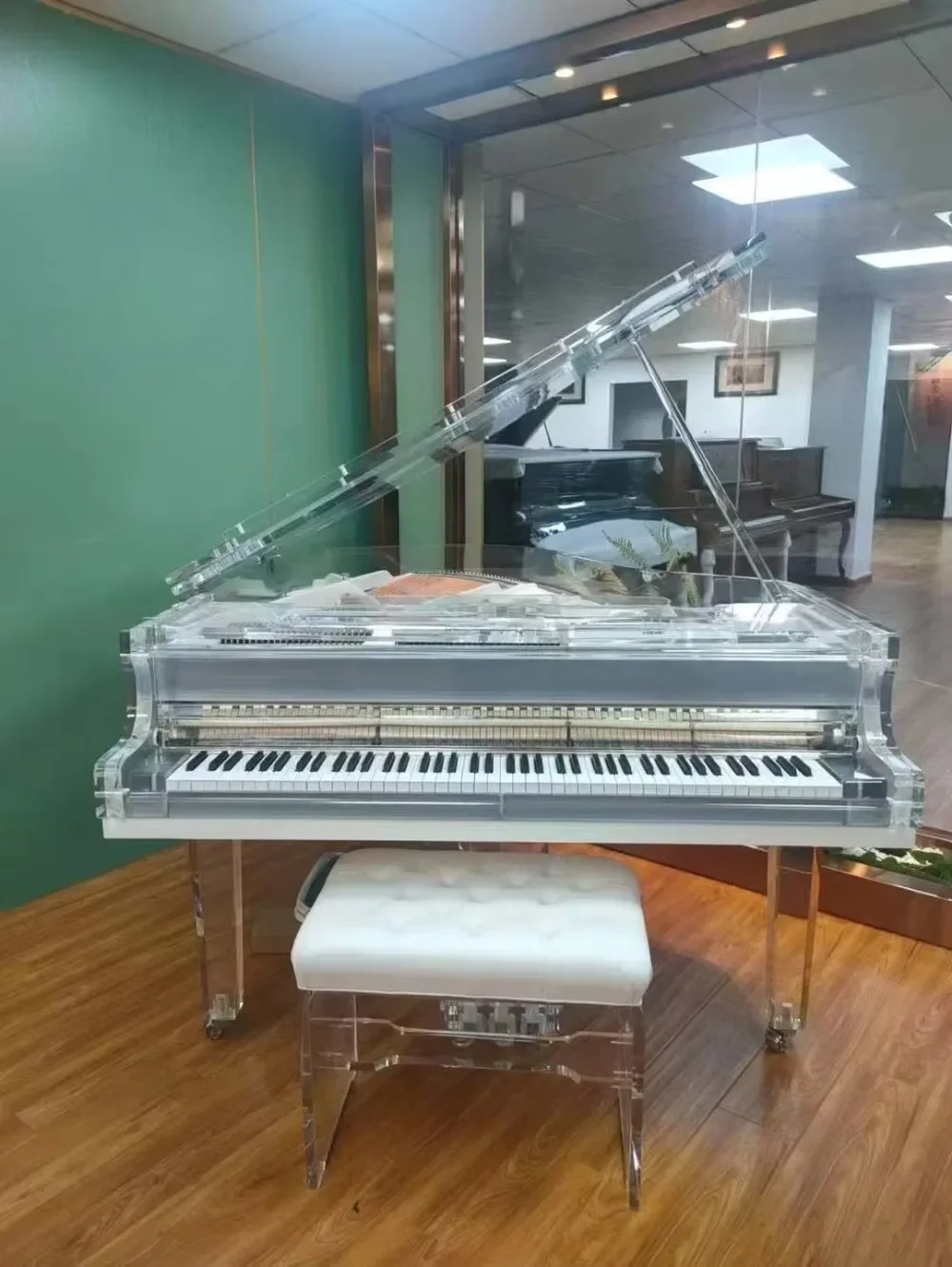 Starway Triangular Crystal Transparent Automatic 88 Keys Stage Home High-End Grand Piano Keyboard Instrument for Performance