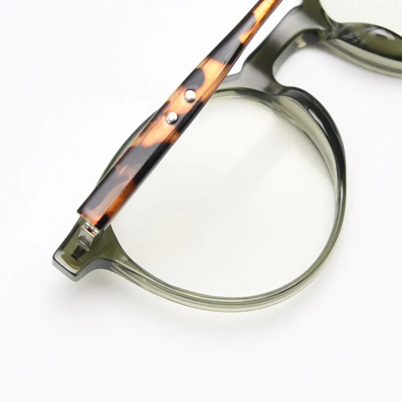 Mimiyou TR90 Nieten-Rundbrillengestell für Damen Vintage Anti-Blaulicht Optische Brillen für Herren Brillengestell UV400 Computerbrille – Detail 9
