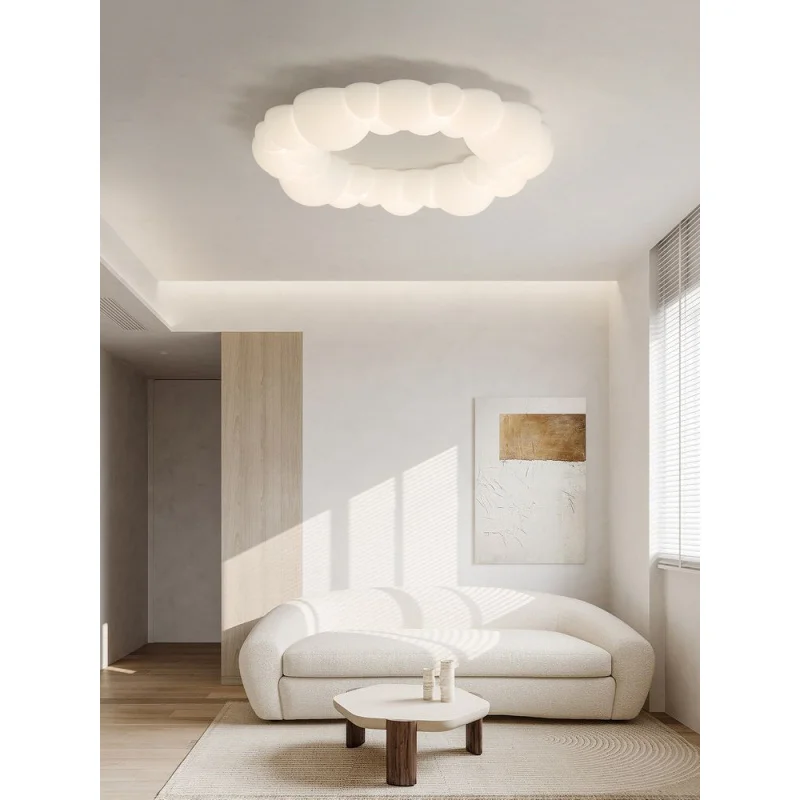 custom.Atunus Minimalist Nordic Chandelier Designer White Cloud Ceiling Pendant Lamp Light Suitable Dining Room Bedroom Livi