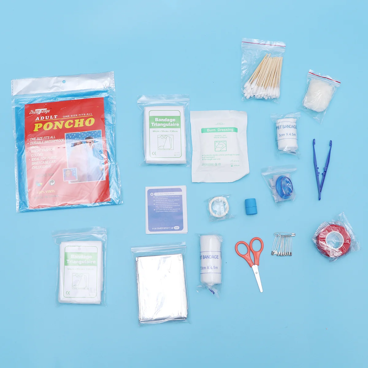180 قطعة من أدوات الإسعافات الأولية حقيبة نجاة مدمجة لحاوية الأدوية الوظيفية في حالات الطوارئ والأنشطة الخارجية وحماية الرعاية الصحية #5