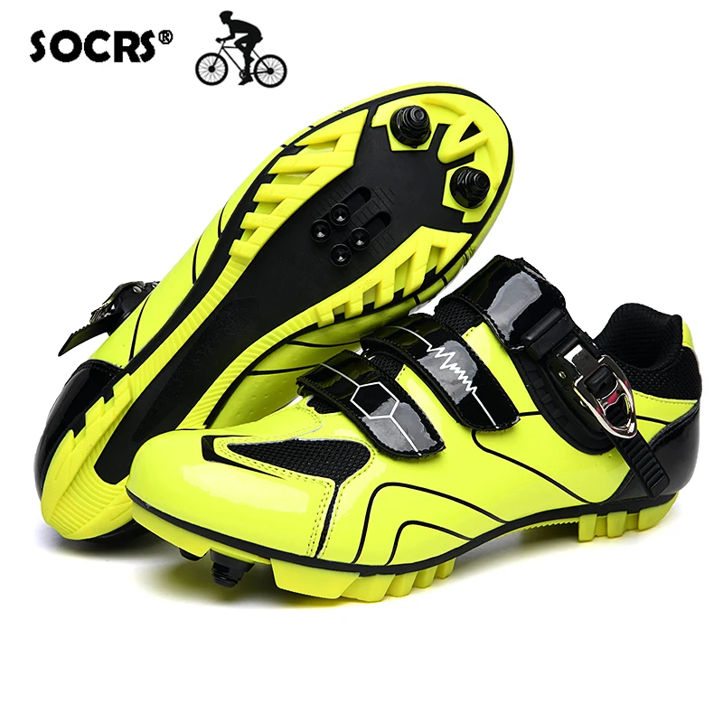 

XIWEIHU Professional Glossy Road Bike Cycling Shoes MTB RB Men Sneakers Self-locking Cleat Speed Bicycle Riding Breathable