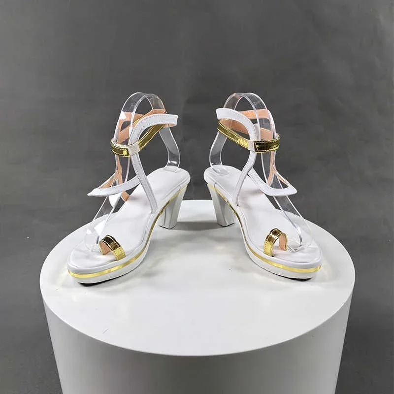Spiel Wuthering Waves Cartethyia Cosplay Schuhe Frauen Lolita Transparente High Heels Sandalen Stiefel Halloween Kostüm Prop