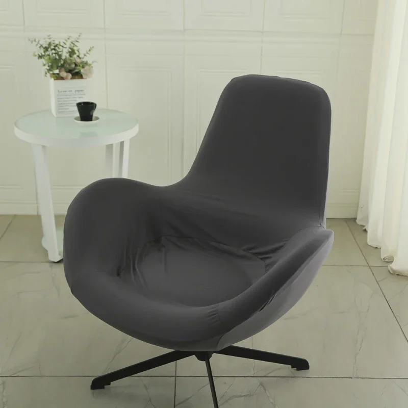 Sofás en forma de huevo, funda para sillón, Color sólido/impreso, moda, versátil, elástico, individual, mecedora perezosa