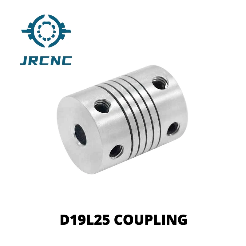 D19L25 Aluminium Flexible Coupling Encoder Engraving Machine CNC Stepper Motor Shaft Component Coupler 3d Printer Accessories