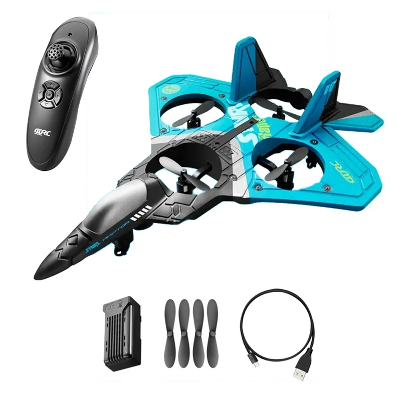 1Set RC Remote Control Airplane 2.4G Remote Control Fighter Hobby Plane Glider Airplane RC Drone