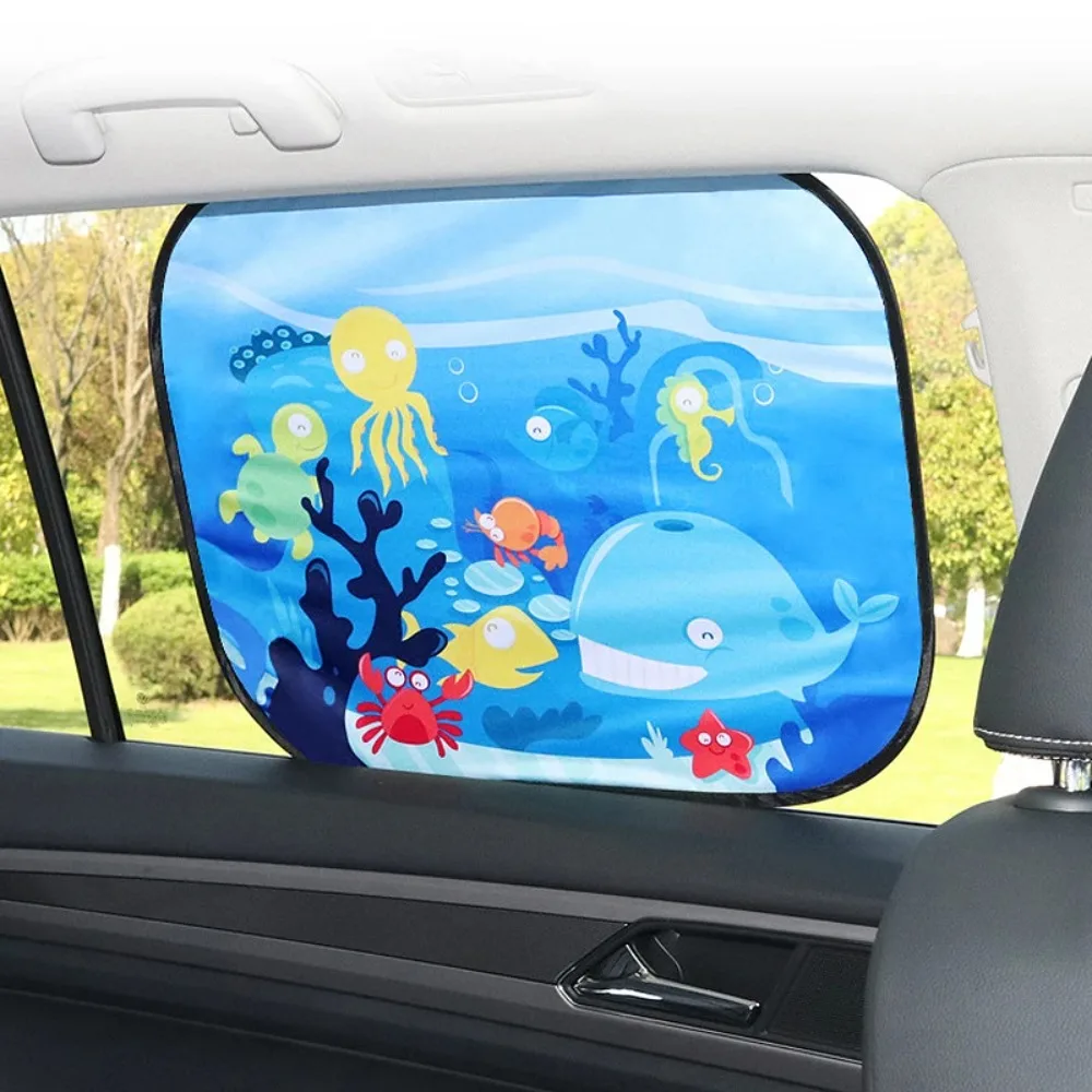 

Car Sun Shade UV Protection Electrostatic Adsorption Car Window Sunshade For Kids Universal Auto Curtain Outdoor Sunscreen