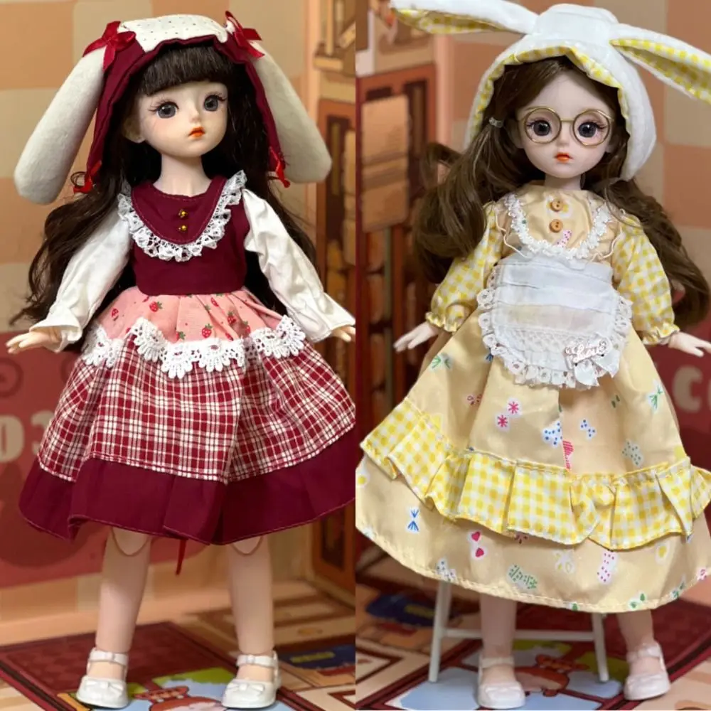 

1/6 SD 30cm Bjd Doll with Clothes Attractive Eyes Long Hair Princess Dress Up Dolls Elegant High Heel