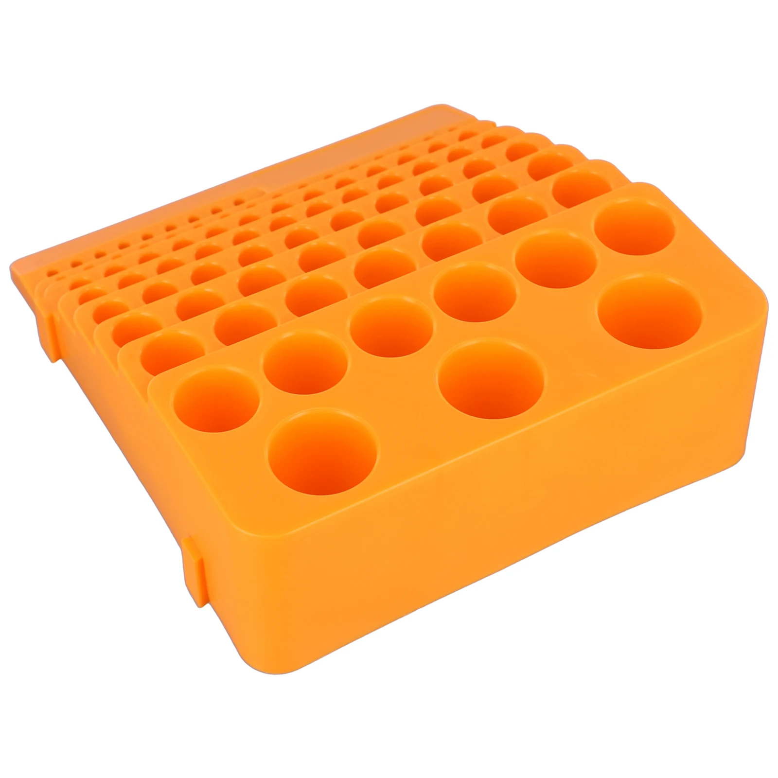 

For Milling Cutter Tool Storage Box Storage Box Yellow 84 Holes Polypropylene Super Bearing Capacity Thickened
