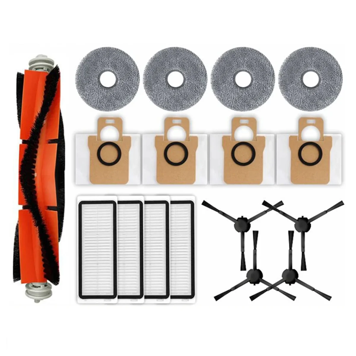 Para L20 Ultra X20 Pro Robot aspirador cepillos laterales principales paños de fregona filtros HEPA bolsa de polvo repuestos