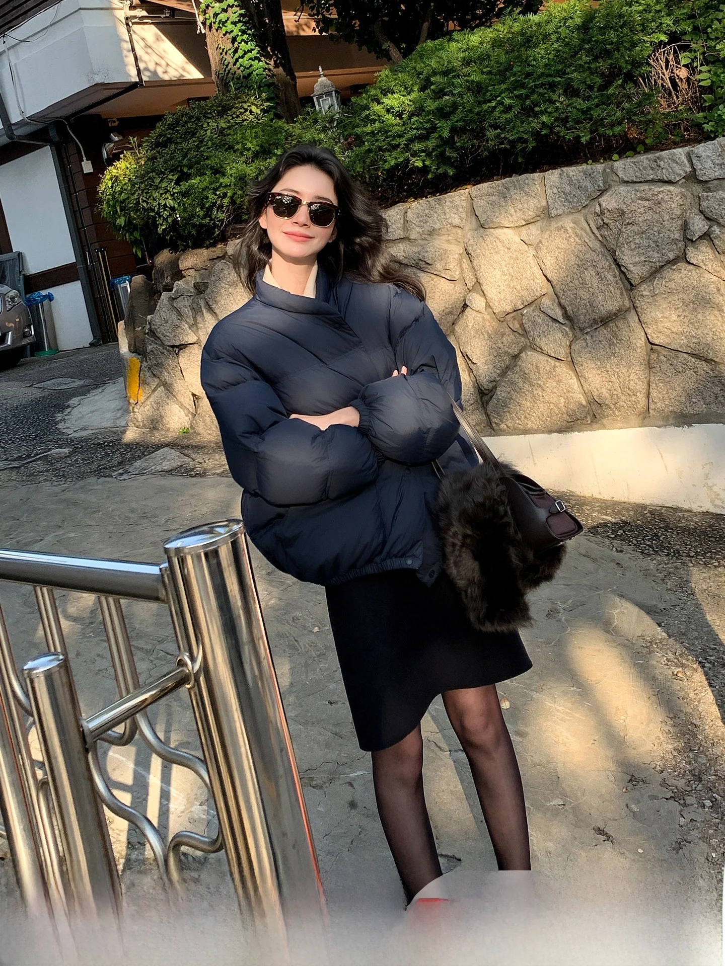 

LickySenior Office Short Women's down Jacket Winter Small Size New 2025 Bread Style Warm Long Sleeve Casual Fashion