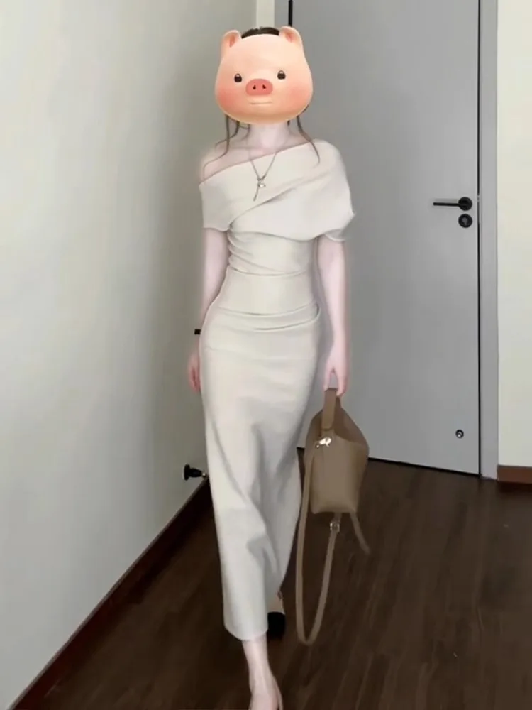 Vestidos de manga curta das mulheres noite 2025 mulher primavera boêmio crochê laço-up bloqueio vestido fofo em camadas retro mori menina y2k