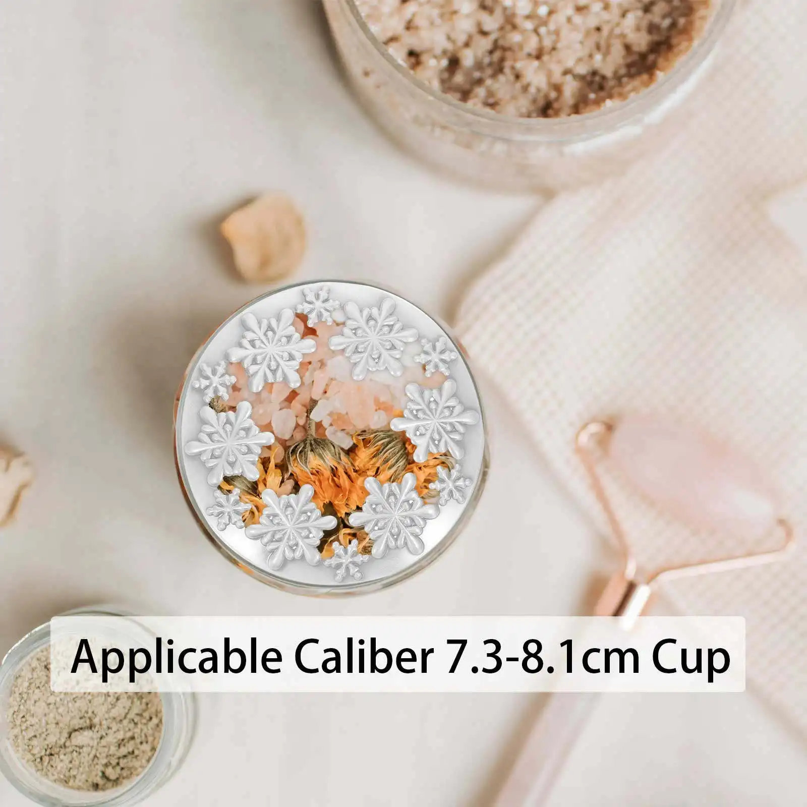 

1pc Zinc Alloy Cup Lid 5.3-6.6Cm Hollow Design Aromatherapy Jar Topper Decorative Cover For Home Party Bar