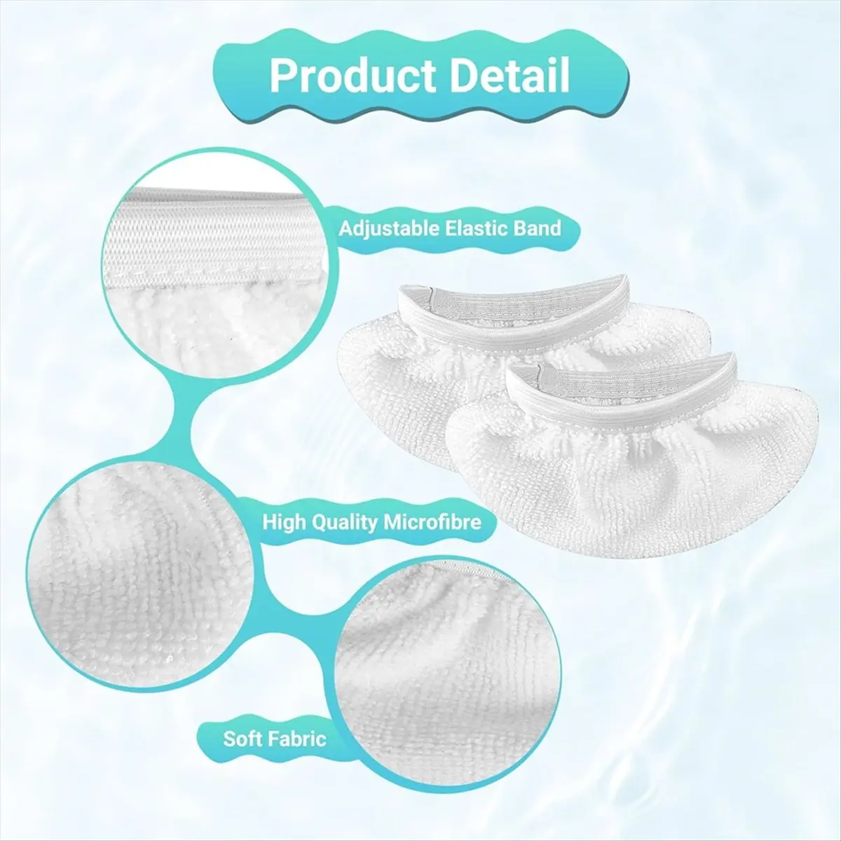 A58Z 10 Pack Microfiber Cloths for Handheld Steam Cleaner, for Steam Shot