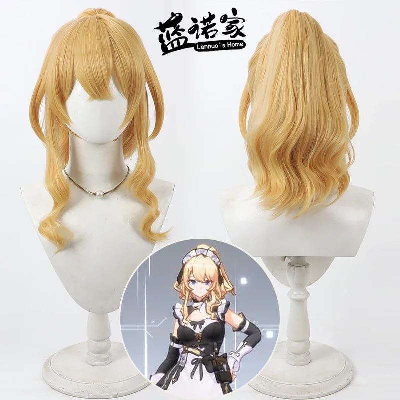 

Strinova Audrey Grove Cos Cosplay Wig Halloween Party Prop Synthetic Hair Heat Resistant Fiber + Wig Cap