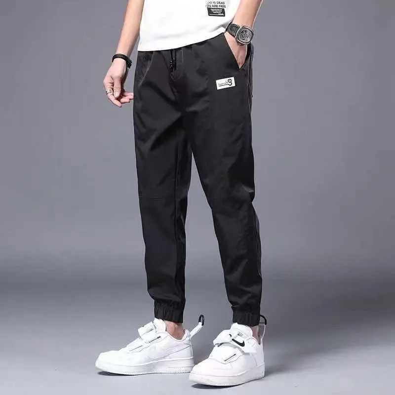 Men's Clothing Business Casual Loose Spring Summer Quick Dry Reflective Gradient Solid Color Pants Comfortable Breathable
