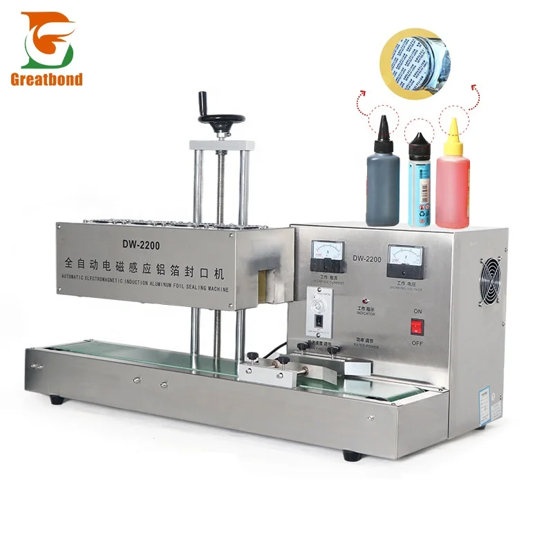 

High Quality Cheap Height 10-300mm Desktop Automatic Aluminum Foil Food Pigment Condiments Continuous Sealing Machine for Bottle