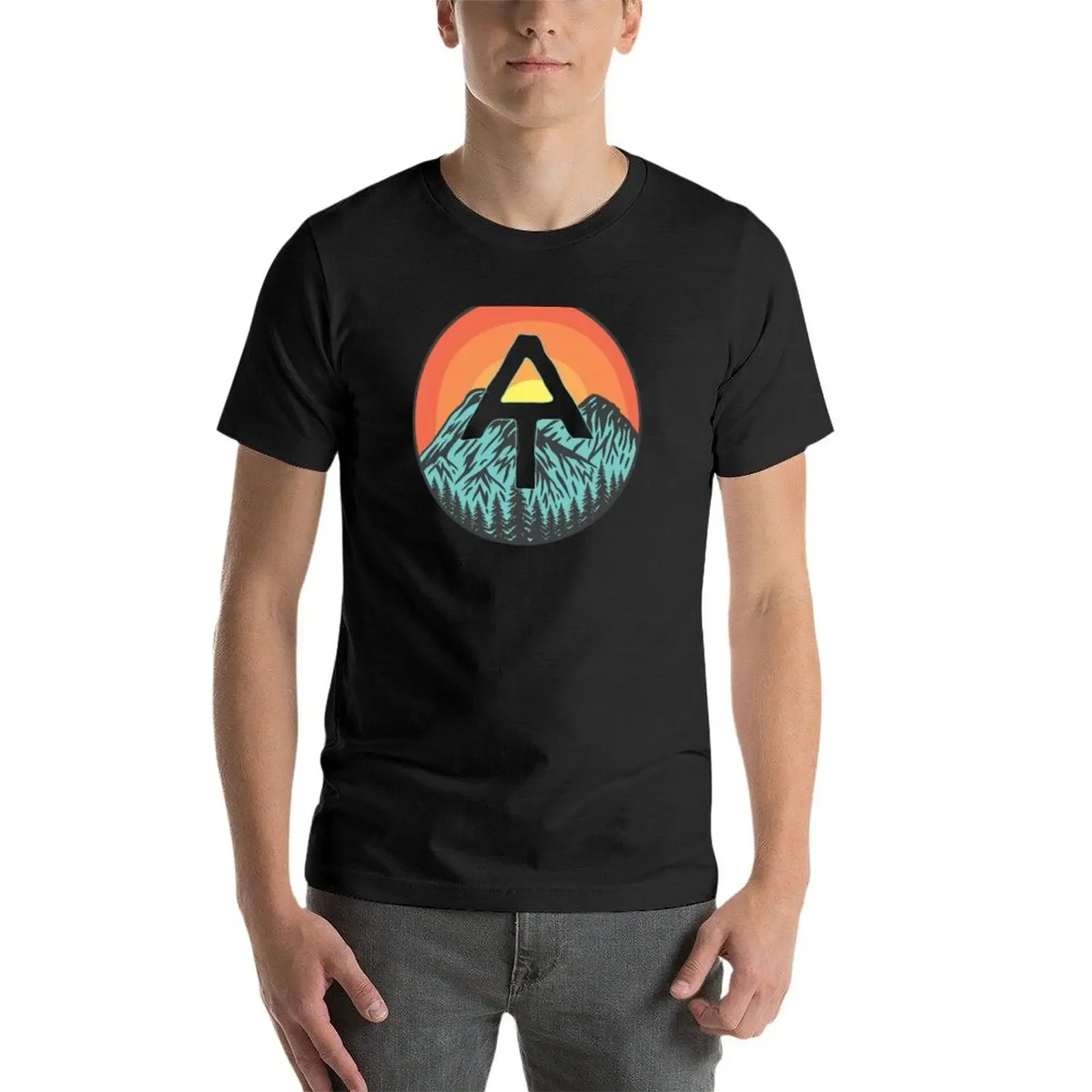 Appalachian Trail Mountains With Sunset Art T-Shirt anime tshirt customs design your own anime stuff graphic tees for men