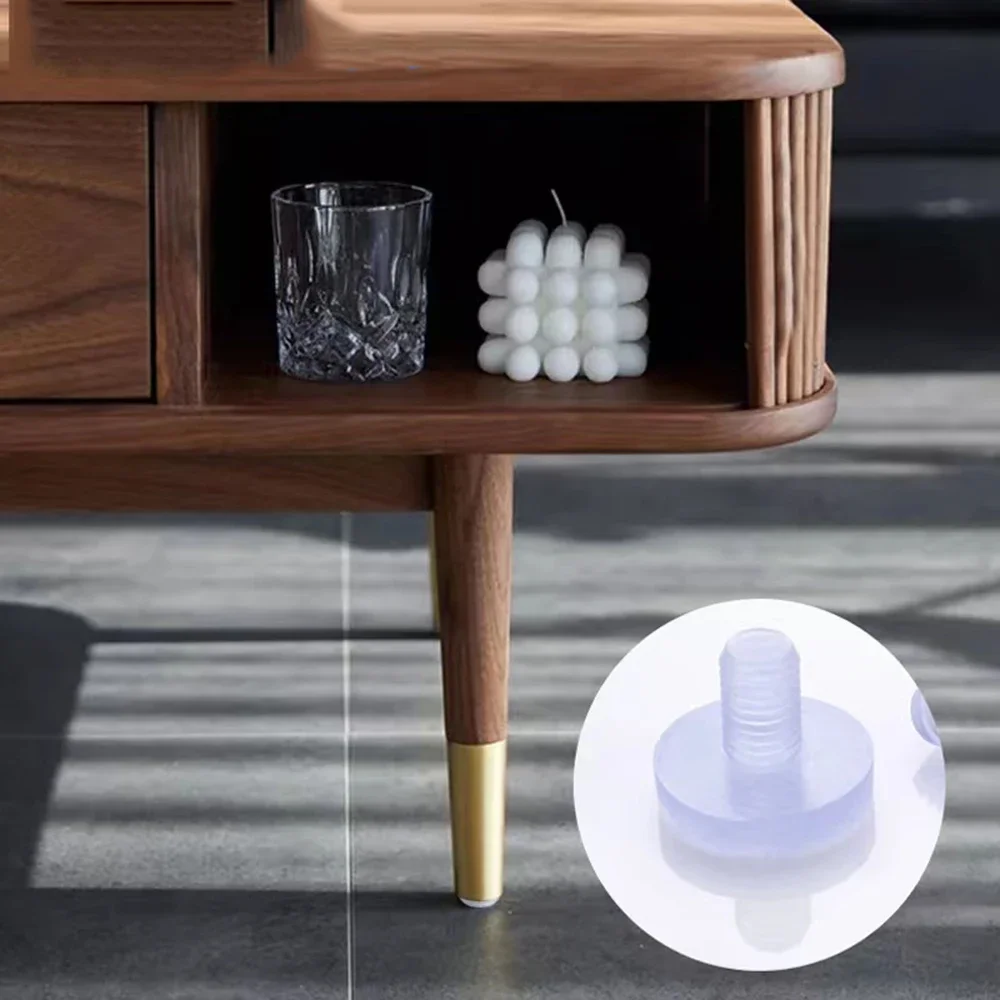 10/20/50 pz Plastica Trasparente Anti Collisione Foro Tappi 5mm ~ 8mm Rilievo Del Piede di Fissaggio Viti Porta Paraurti Accessori Per Mobili