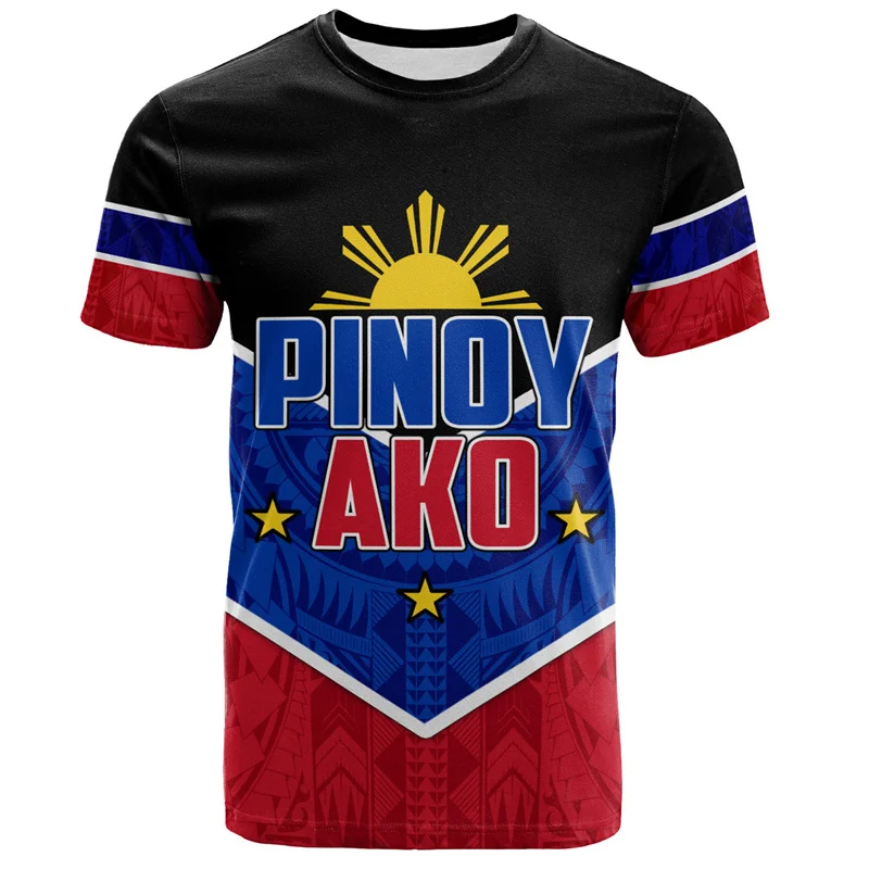 3D Printing Philippines Filipinos T Shirt Philippines IndependenceDay Graphic Tee Shirts Kid Fashion Vintage Short Sleeves Tees