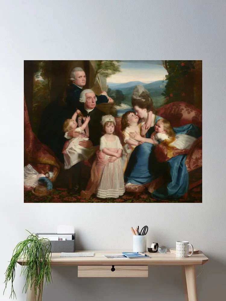 Póster en lienzo de la familia Copley John Singleton Copley, pintura artística de pared para decoración del hogar