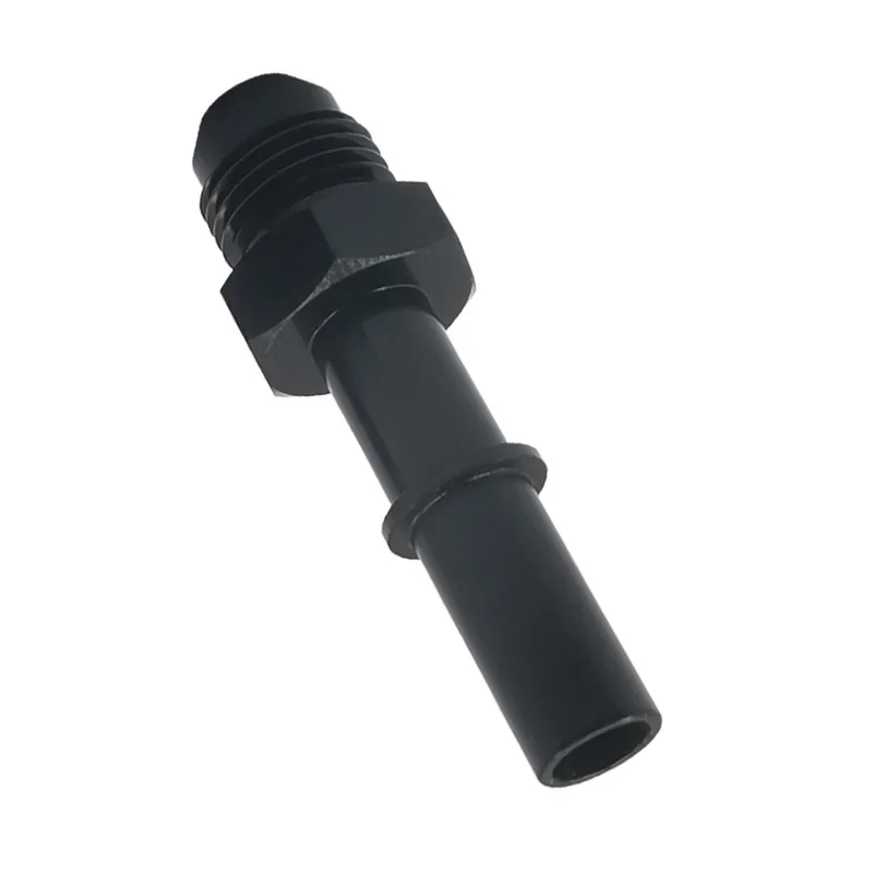 Universal Aluminum AN8 AN6 Fuel Adapter Fitting for 5/16 Hose connector with O-ring Quick Connection BLACK