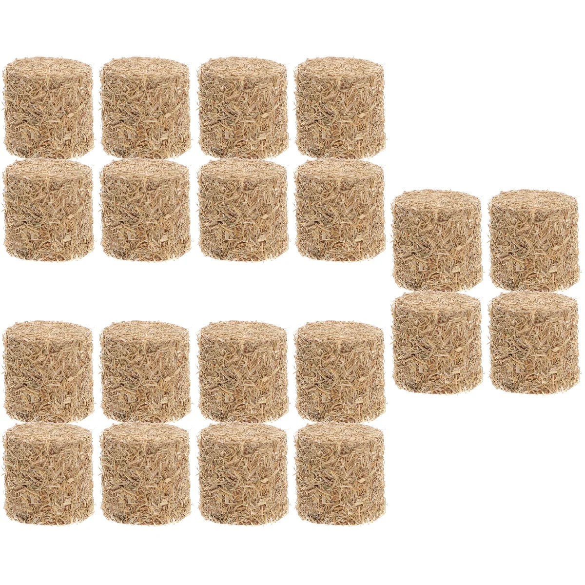 5 Pieces Mini Haystack Model Creative Decor Bales Bag Natural Design Decoration Wood Scene Layout Prop Easy Care