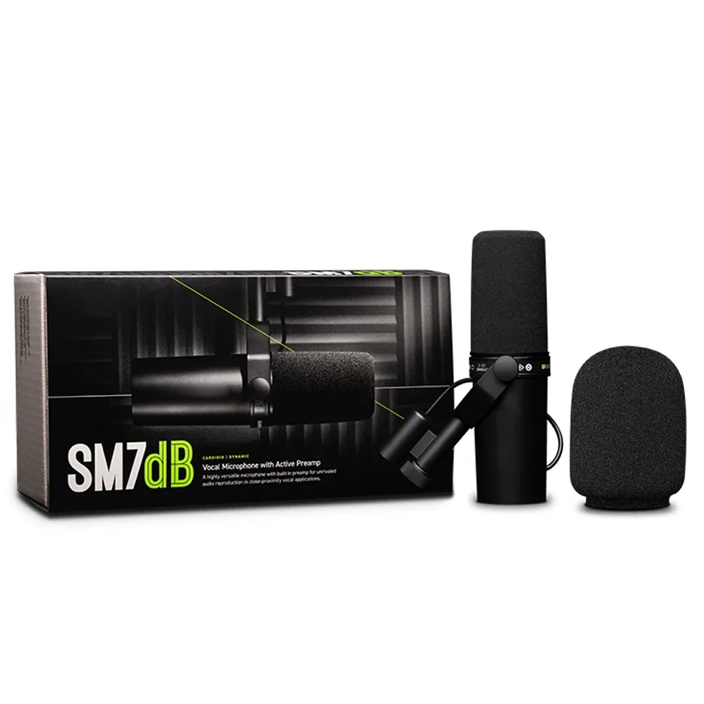 SM7DB Original Cardioid studio Dynamic Vocal SM7DB Microphone with Built-In Preamp for Broadcast/Podcast/Streami Micrfono SM7DB