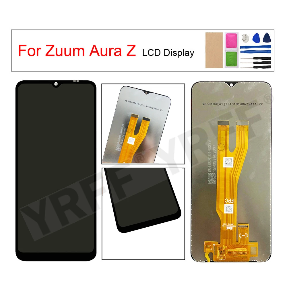 Para Zuum Aura Z pantalla LCD MONTAJE DE digitalizador con pantalla táctil