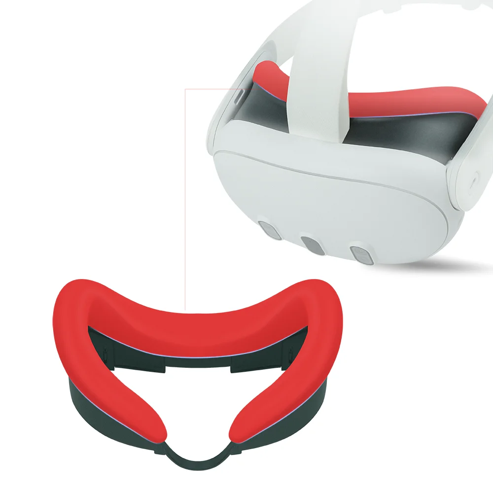Silicone Eye Mask Pad Capa para Meta Quest 3, VR Headset, Respirável, Anti-suor, Bloqueio de Luz, Olho Capa Manga, Novo